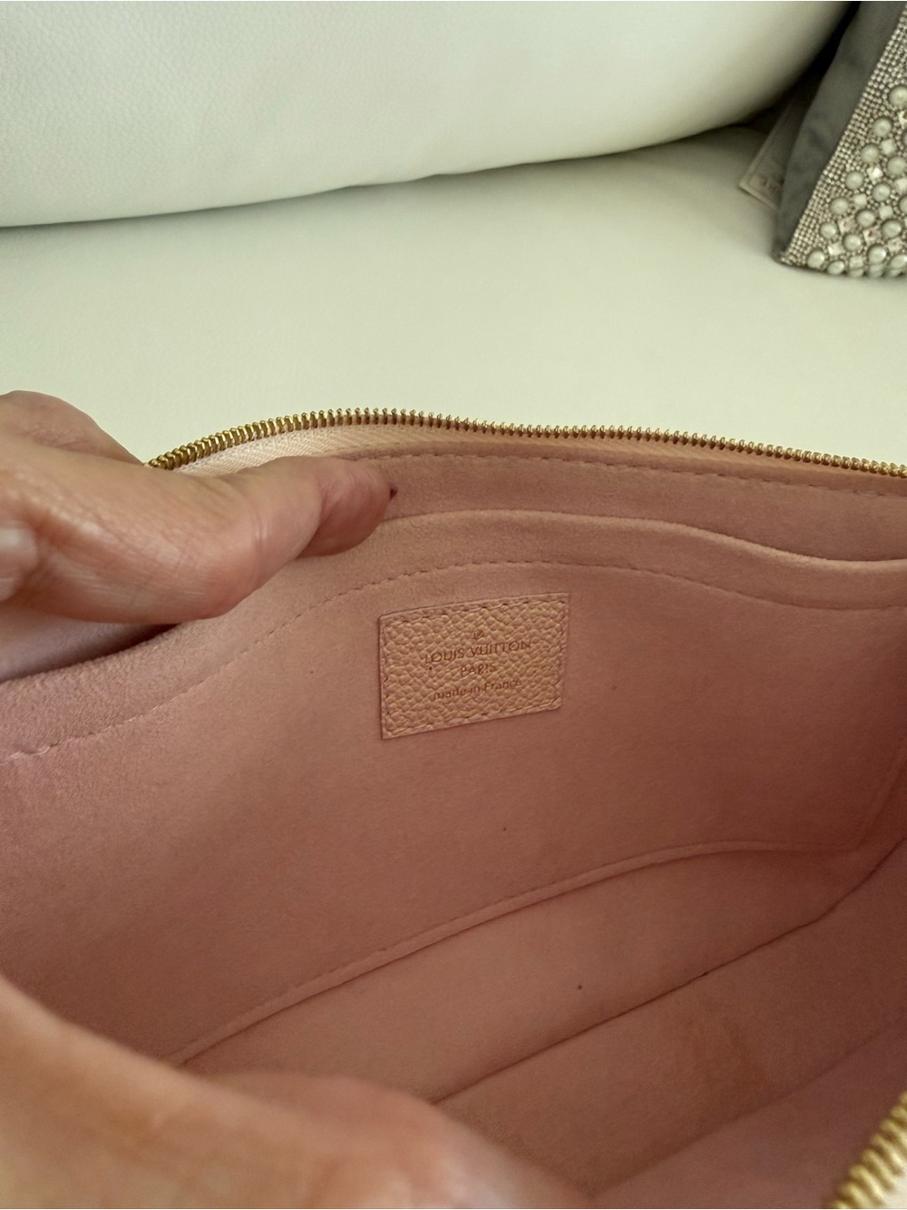 Louis Vuitton Pink and Yellow Empreinte stardust multi pochette - Picture 5 of 11